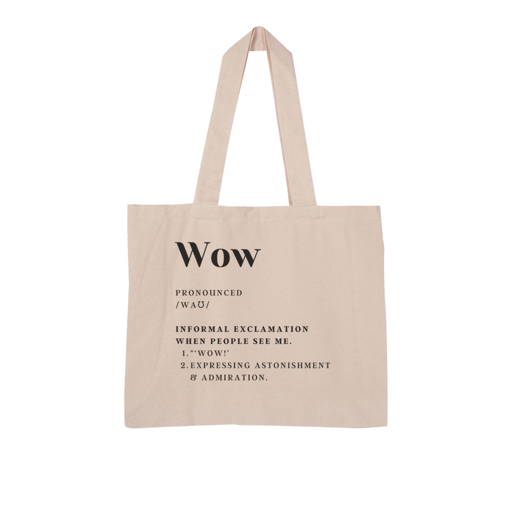 WOW Organic Tote Bag (large) - Stone Age London