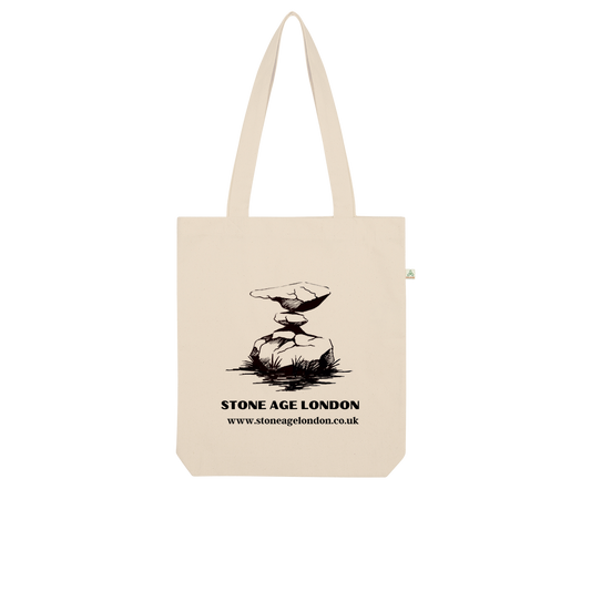 Stone Age Tote Organic Cotton Tote Bag - Stone Age London